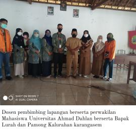 Penerjunan Mahasiswa KKN UAD di Kalurahan Karangasem